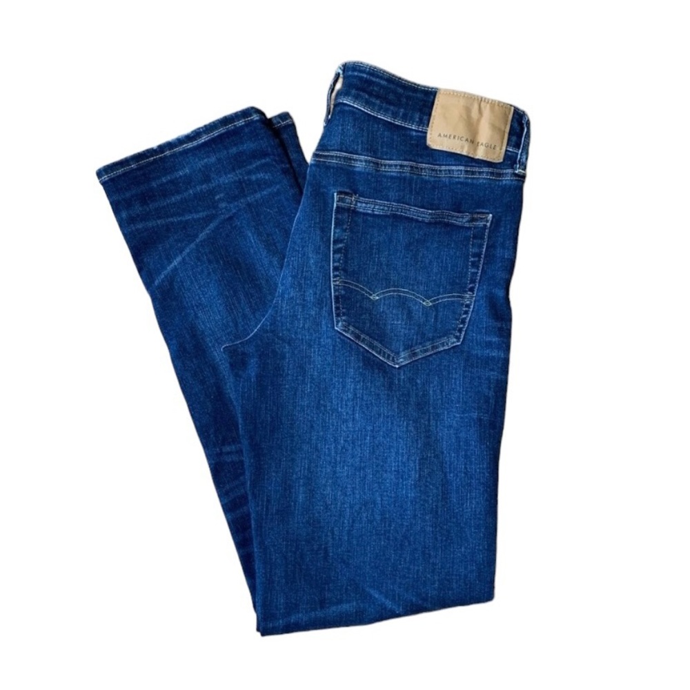 Men's American Eagle Jeans Original Straight Dark Wash 29x32